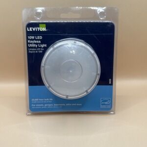 Leviton 10W LED Keyless Utility Light New 9850 Closets Garages Basements Attics